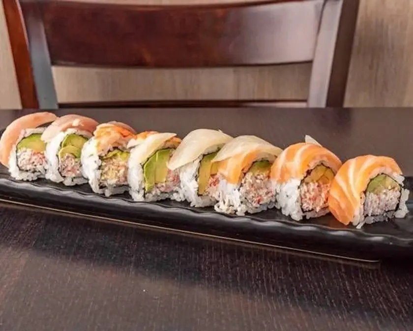 Rainbow Rolls at Momoyama Sushi Calgary, AB