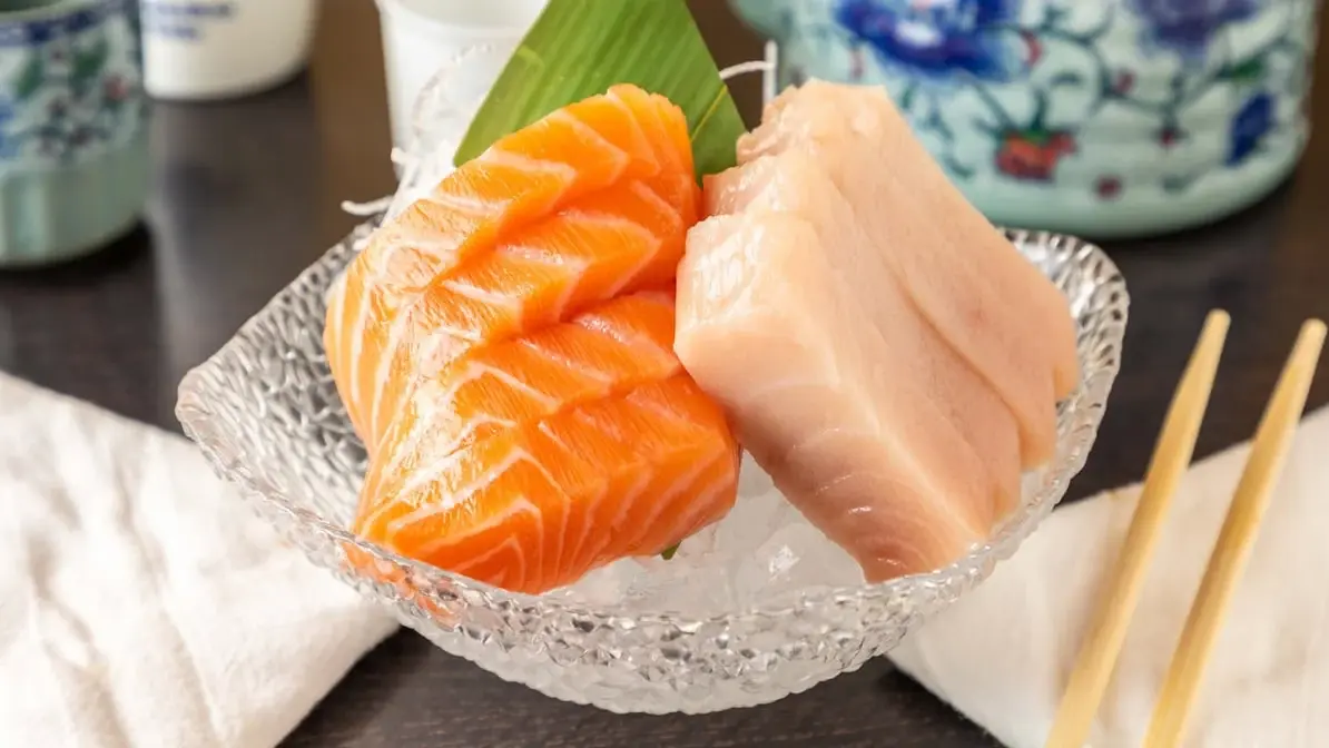 Fresh sashimi at Momoyama Sushi Calgary, AB