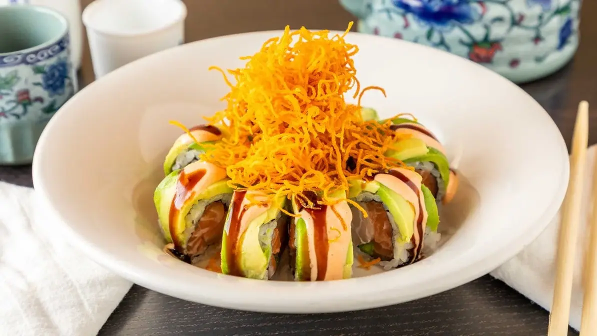 Mexican roll at Momoyama Sushi Calgary, AB