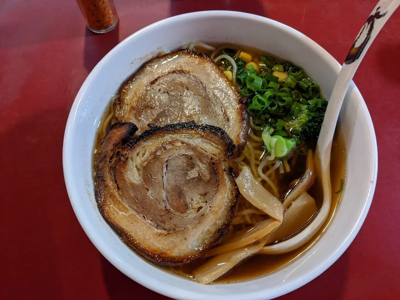 Delicious BBQ Pork Ramen at Momoyama Sushi in Calgary, AB