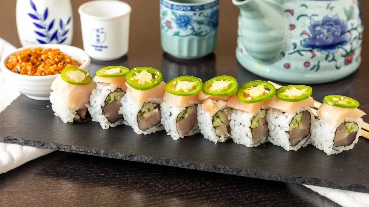 Delicious Mexican Roll at Momoyama Sushi in Calgary, AB