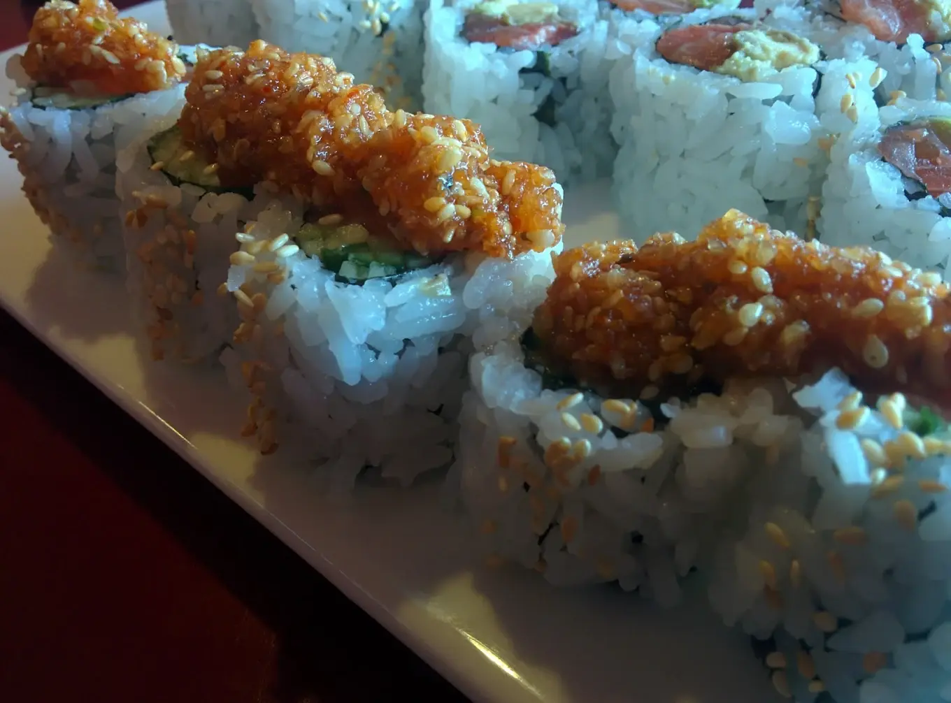 Delicious Spicy Tuna Roll at Momoyama Sushi in Calgary, AB